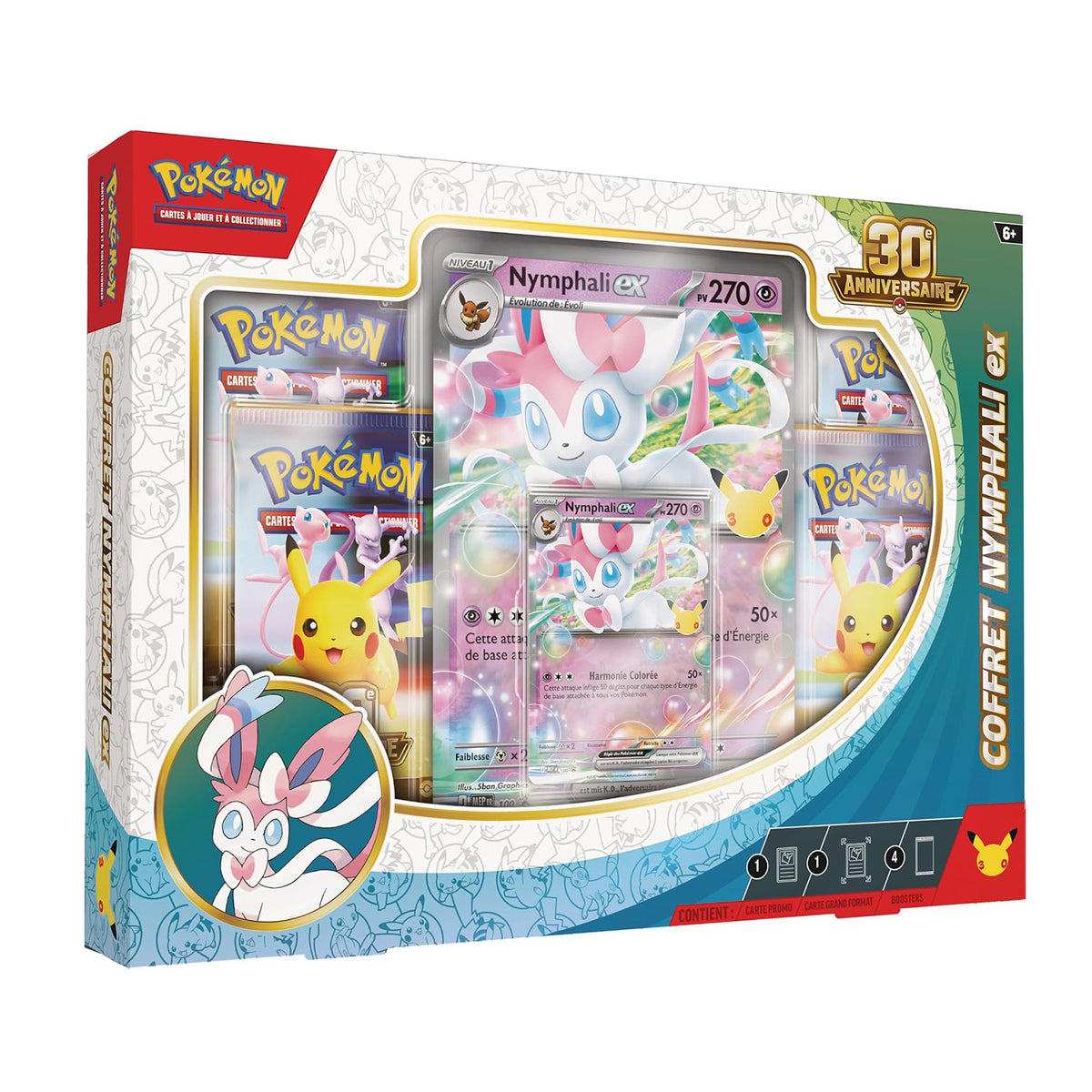 Pokémon : Coffret 30e Anniversaire – Nymphali-ex [FR]