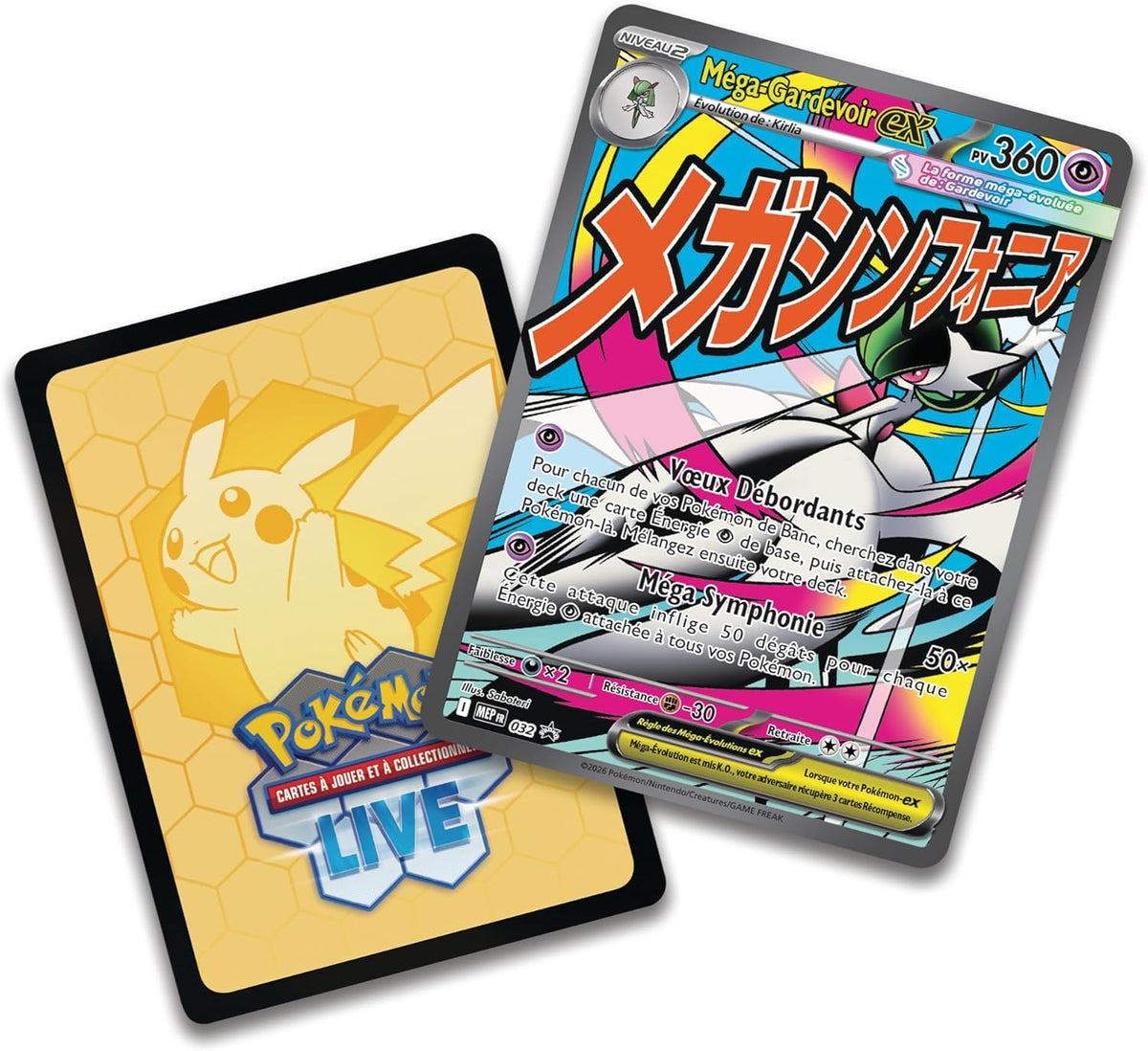 Pokémon : Collection Poster Premium Méga-Évolution – Héros Transcendants – Méga-Gardevoir ME2.5 [FR]