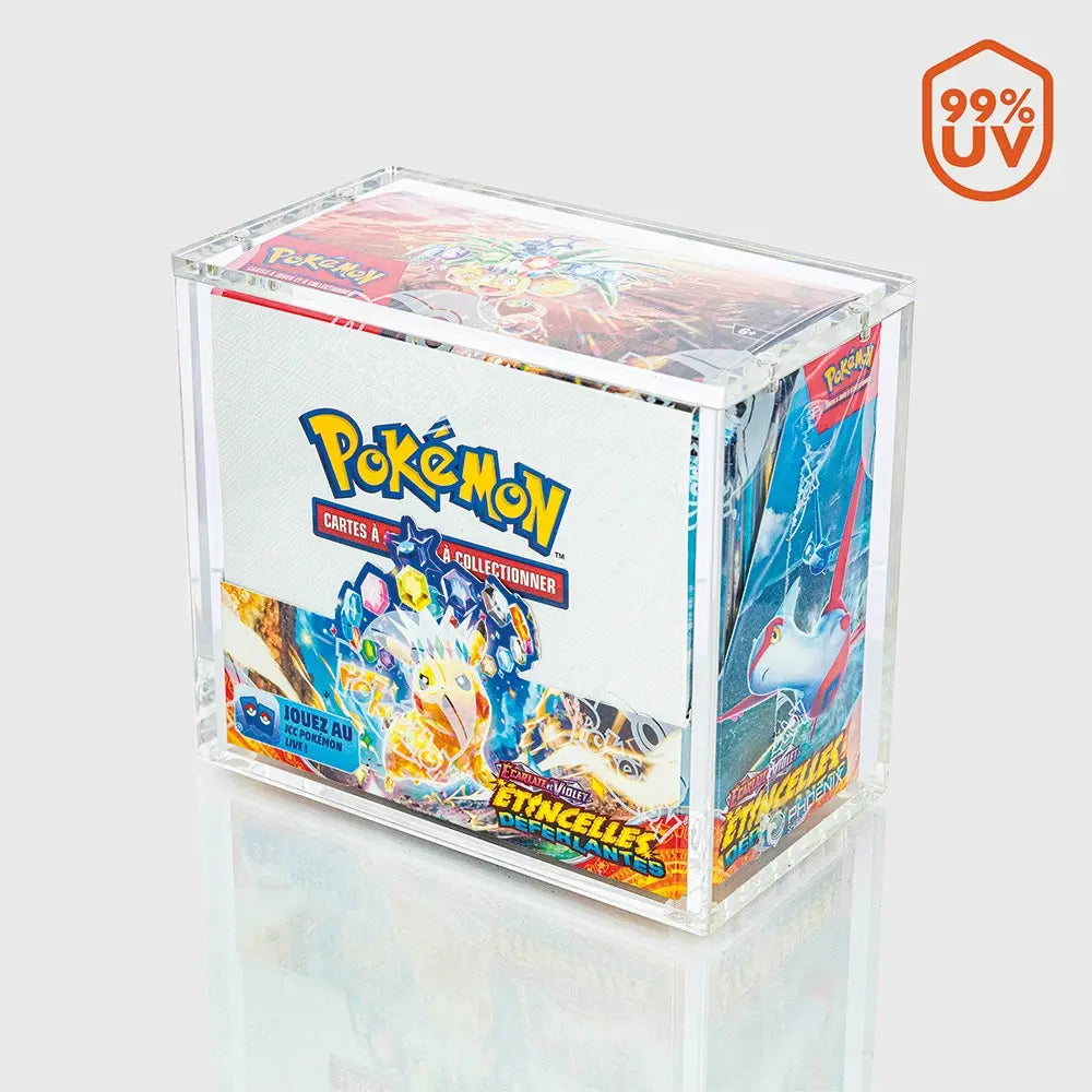 Protection acrylique – Booster Box – 99%+ UV – Phoenix Shield©