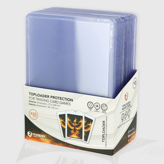 Toploader 35PT 3" x 4" – Standard Phoenix Shield© (x25)