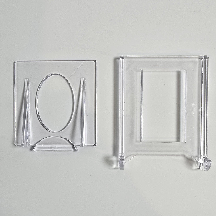 Chevalet transparent en acrylique pour carte ou petit cadre