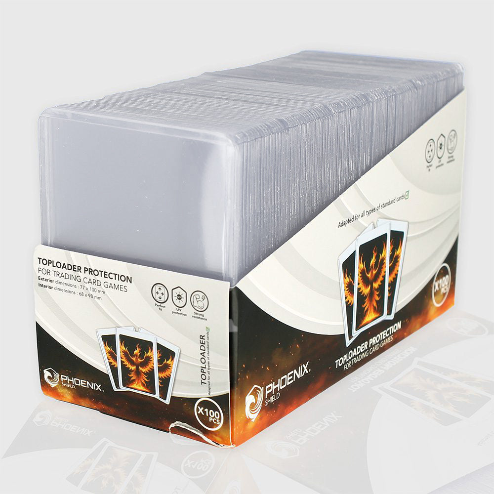 Toploader 35PT 3" x 4" – Standard Phoenix Shield© (x100)